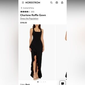 Dress the population black dress